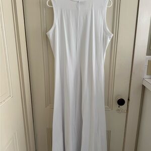 Magaschoni White Sleeveless Maxi Dress